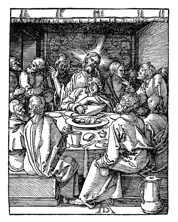Albrecht Dürer, Piccola passione xilografica. Ultima cena (1511), xilografia